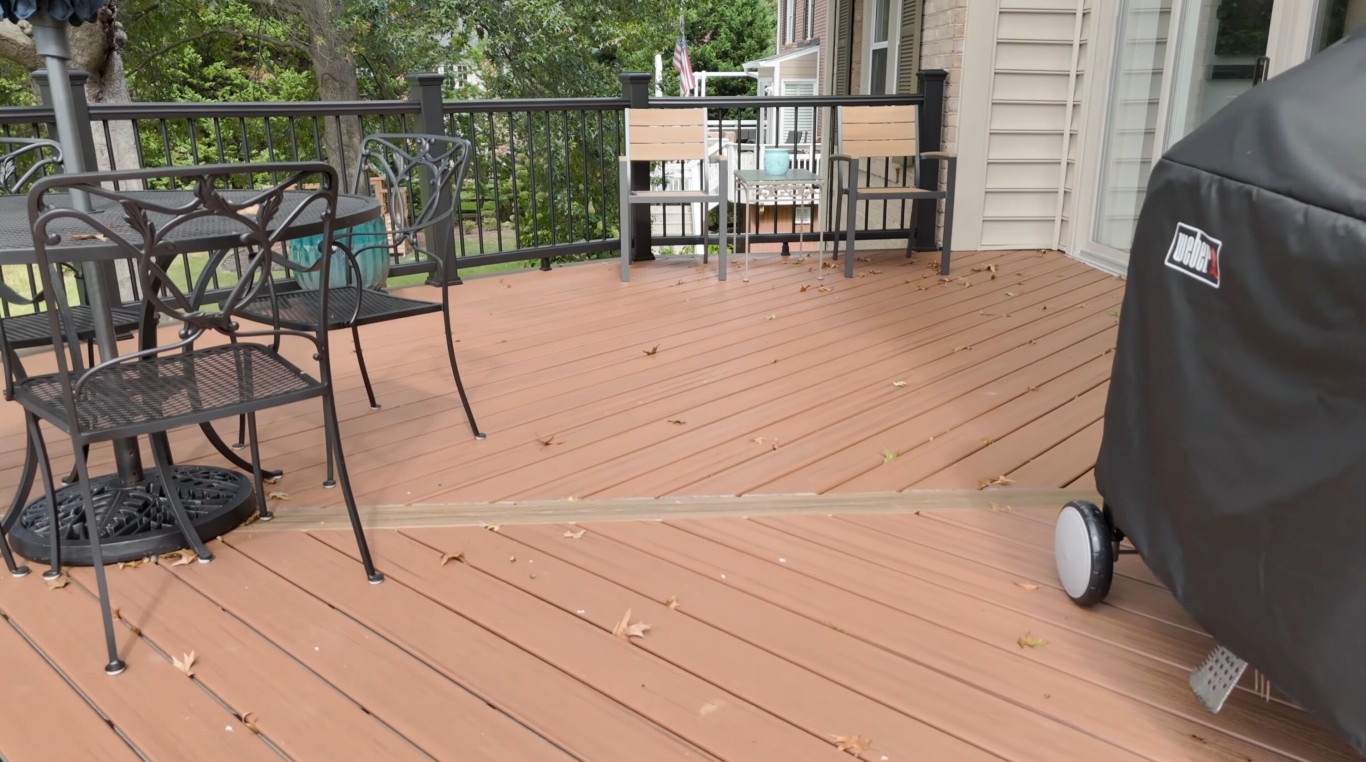 Natural wood deck showing traditional construction in Smyrna, TN